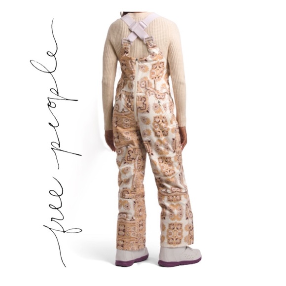 NWT Free People FP Movement Alpine Glow Printed Snow Bib, M - Picture 3 of 8